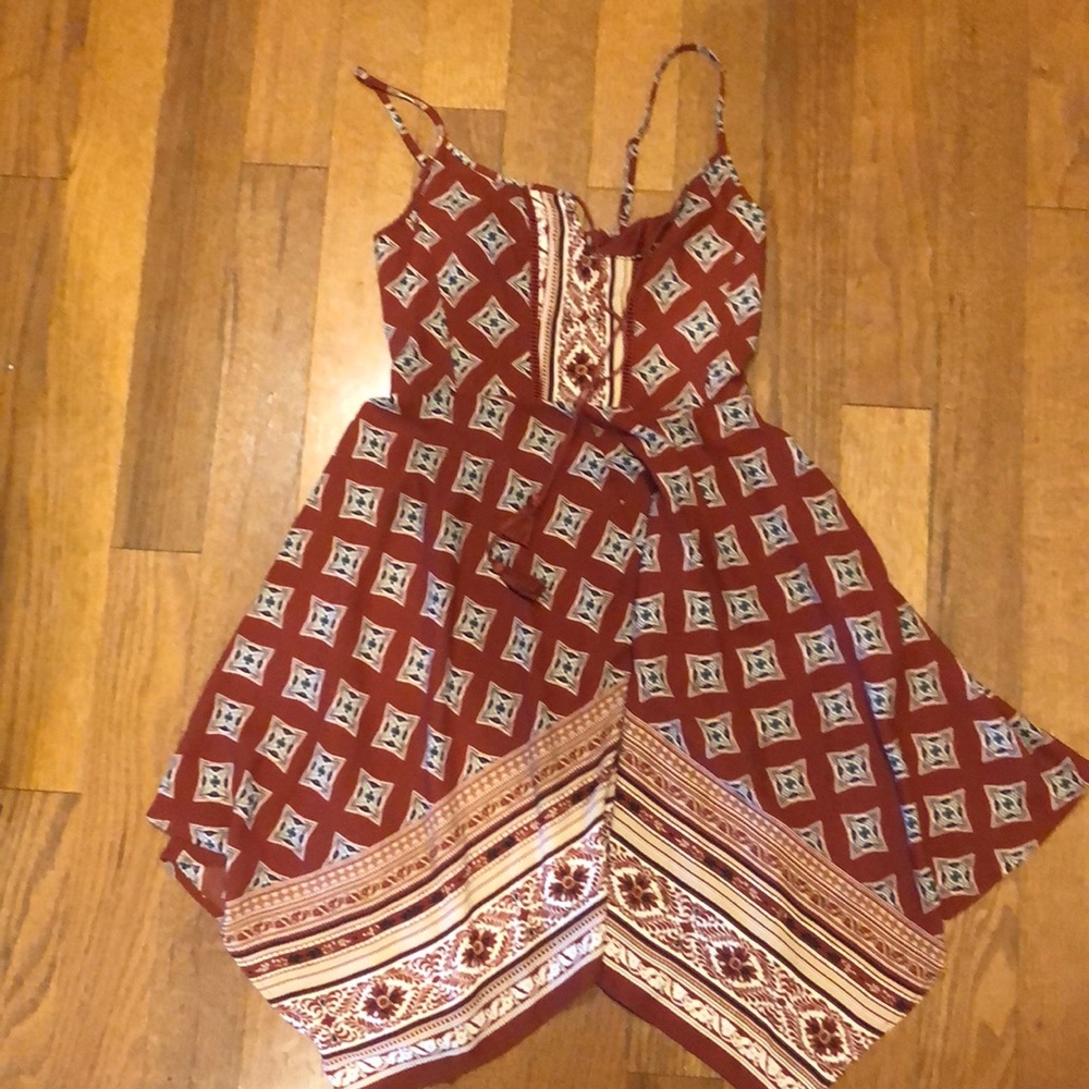 Burnt orange dress